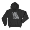 Balaclava Print Unisex Hoodie Black
