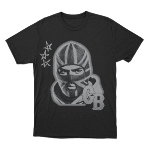 Balaclava Print Unisex T Shirt Black