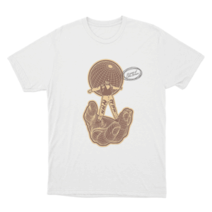 Breezy Bowl XX Hand Globe Unisex T Shirt White