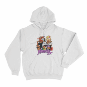 Chris Brown Anime Unisex Hoodie White