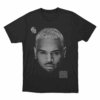 Chris Brown Face Unisex T Shirt Black